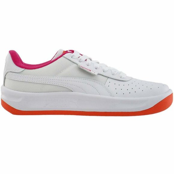 Puma Shoes - Puma California Womens Tennis Sneaker White Orange